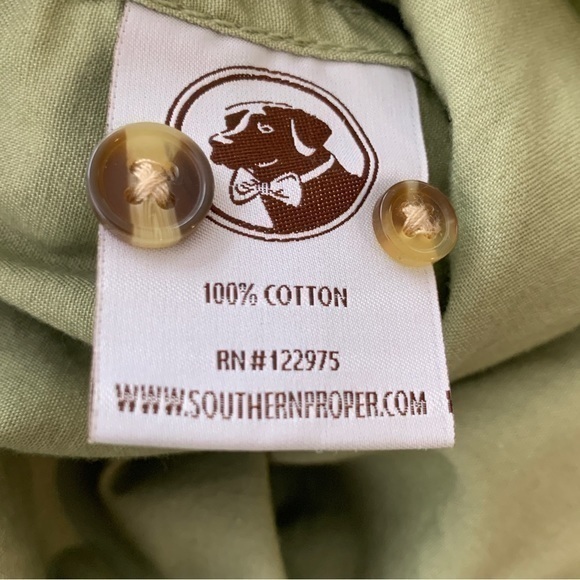 Southern Proper Sportsman Collection‎ Shooting Shirt Olive Green Size Small - Picture 9 of 9